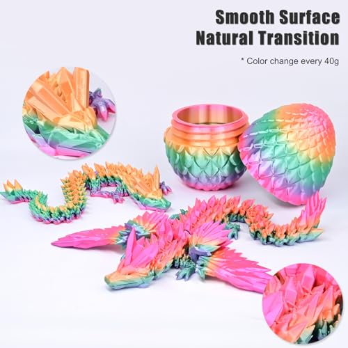 Image of OVV3D Rainbow PLA Filament 1.75mm, PLA Silk PLA 3D Printer Filament Multicolor Silk Color Change Rainbow PLA Filament with Pink Purple Green Yellow, 3D Printing Filament 3D Filament, 1kg