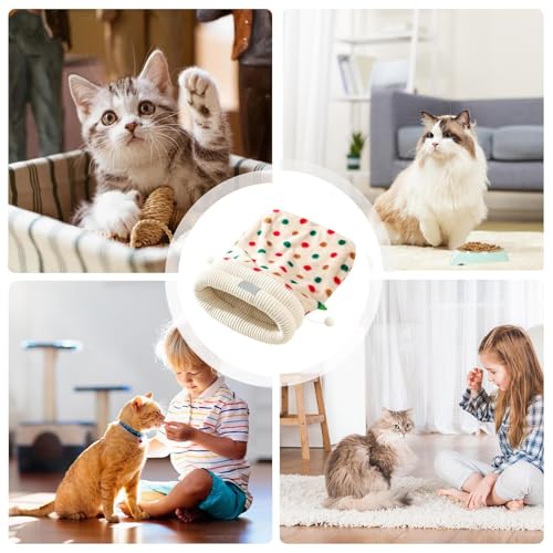 Sac de couchage d'intérieur pour chat lit chaud thermique amovible
