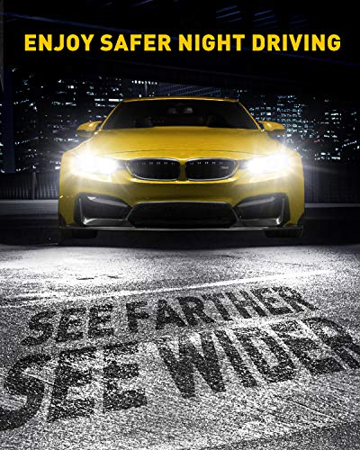 Auxito H11 H8 H9 Led Bulbs, 300% Brighter, 6500K White Fanless Lights, Plug And Play Direct Lamp Replacement, Pack Of 2 #TOP6