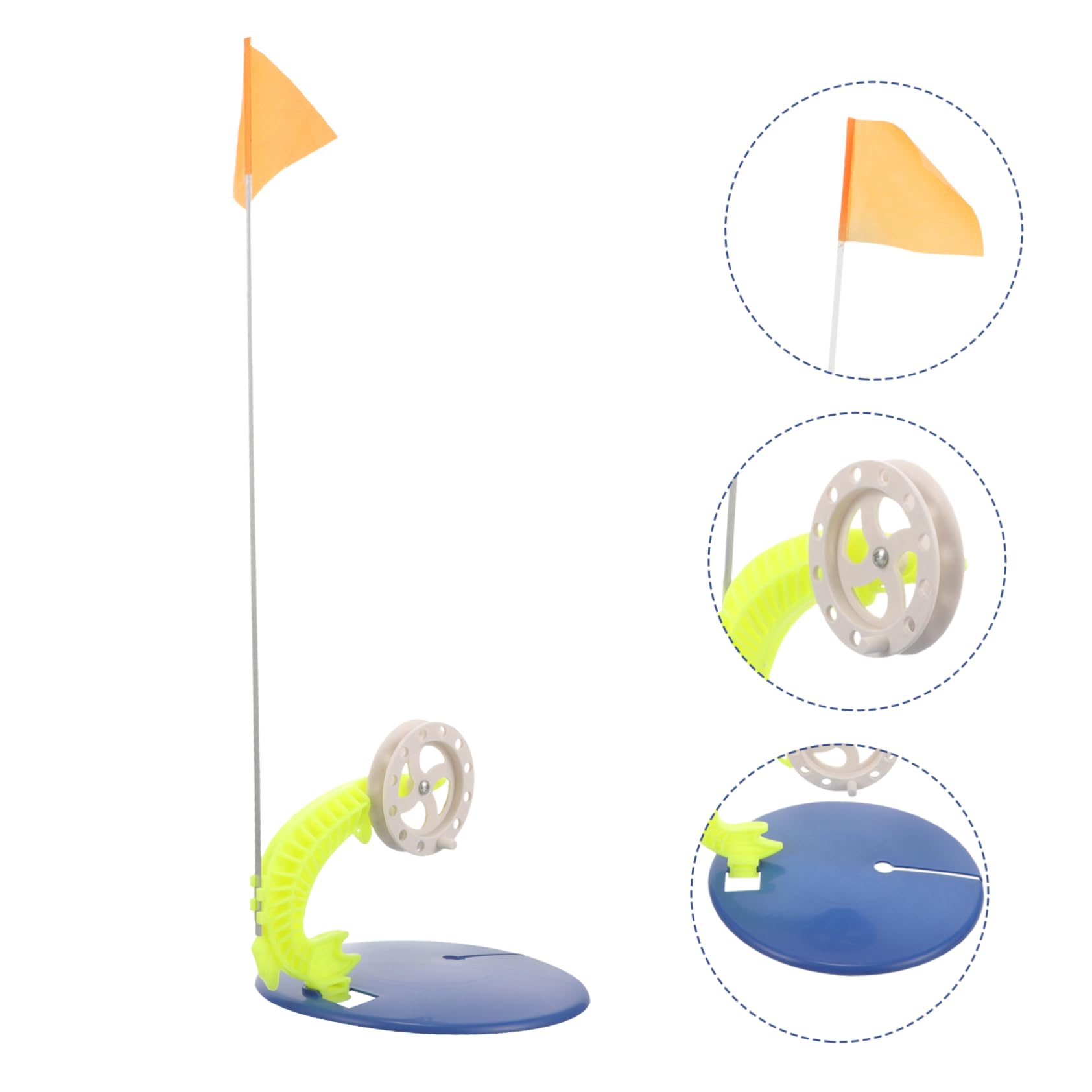 2Pcs automatic fisherman plastic tip-up anglers sled fishing flag winter ice fishing flag Accessories fishing accessories ice fishing flag major fishing rod hook line