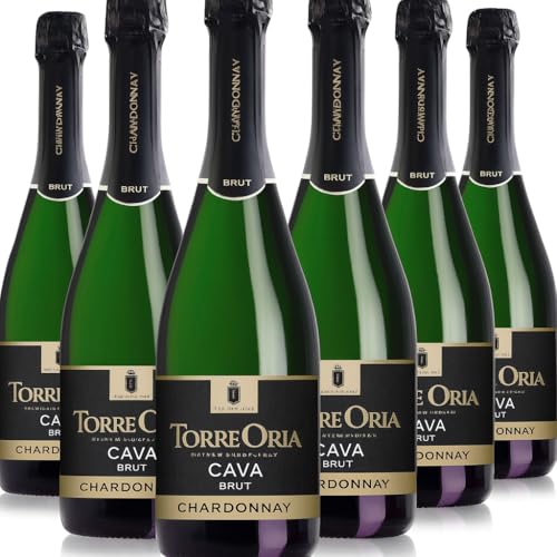 Cava Chardonnay Brut – Torre Oria Bodega tardicional. Pack 6 Botellas | Burbuja Fina y Sabor Elegante.