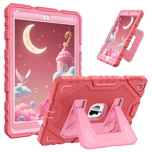 Coque iPad 6e Génération Enfant Antichoc Rose FINTIE pour iPad Air 2 1 9.7 Pouces