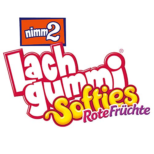 nimm2 Lachgummi Softies Rote Früchte (18 x 225g) / Fruchtgummi mit Fruchtsaft und Vitaminen