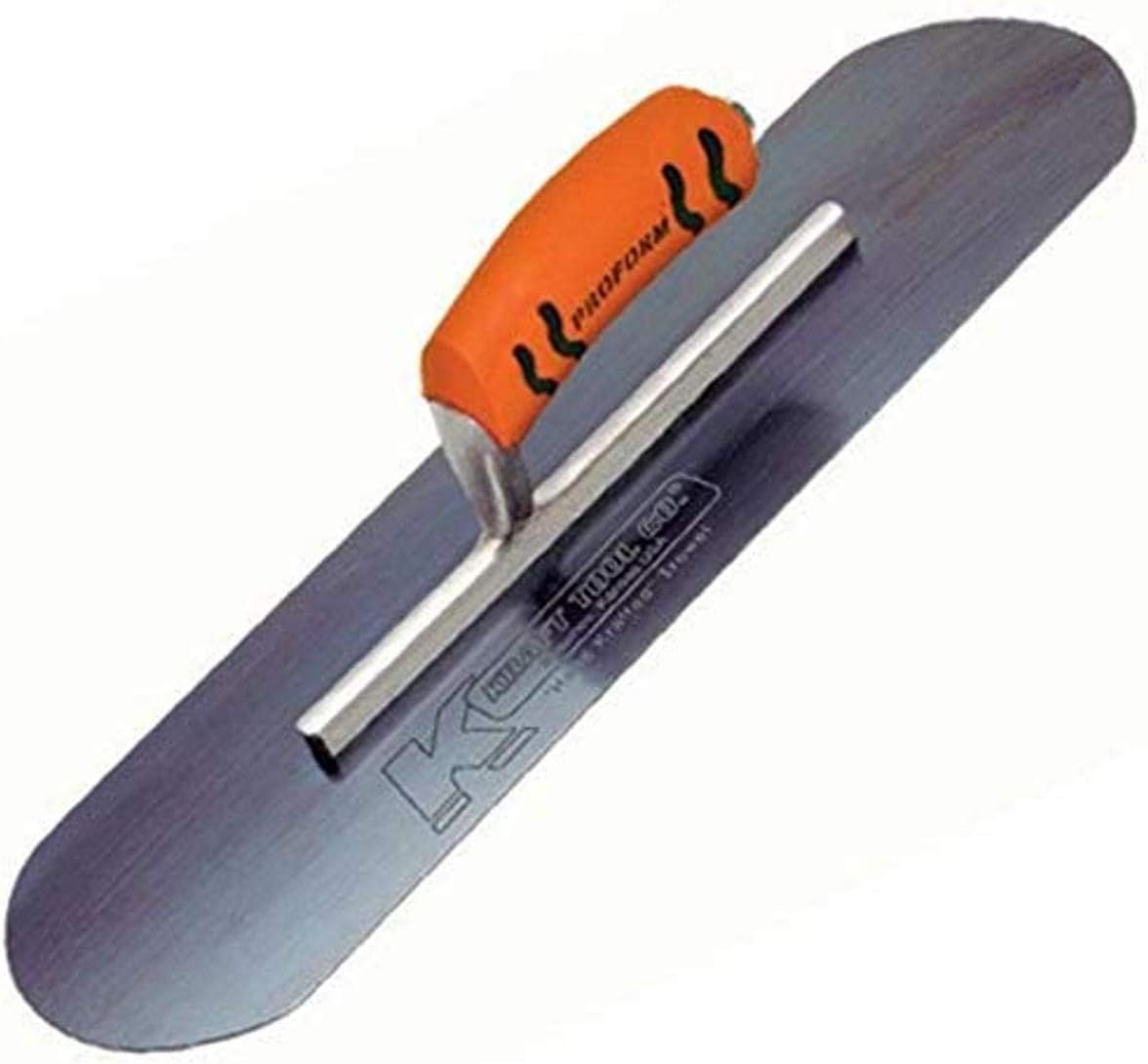 Kraft Tool CF295BPF Blue Steel Pool Trowel with ProForm Handle, 20 x 5-Inch,Multi