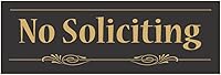 Vista 4 de Cartel decorativo No Soliciting, Negro