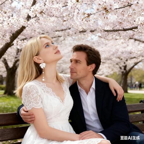 Kruckel Pearl like White Shell Flower Stud Earrings for Women | Symbolize love in its many forms. Wear yours as a reminder of all the loved ones in your life | Hypoallergenic, Push Back, Comfortable Everyday Wear, Versatile Fashion Accessory, Lightweight Jewelry for Women | Sparkle at Wedding, Birthday, Christmas, Everyday | With Kruckel Jewelry box, Great Gift for mother, wife, girlfriend and any other her4