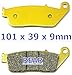 Master Chen Front Rear Brake Pads for Indian Chief Chieftain Roadmaster Springfield 2014 2015 2016 2017 2018 2019 2020 2021 2022 Bobber/Dark Horse/Vintage/Classic/Elite FA347 FA196 Brakes Pad MC0024