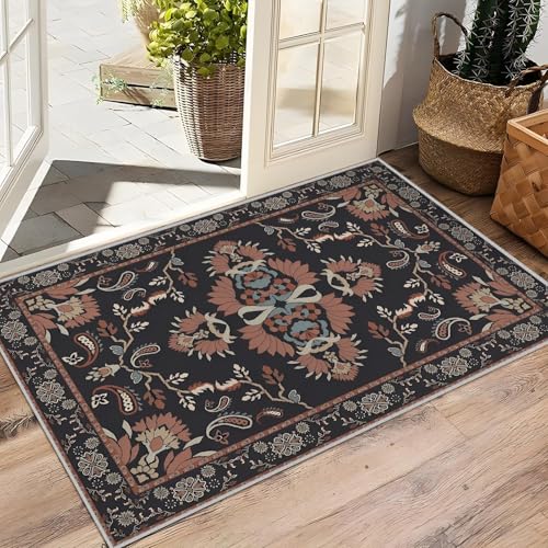 Tapis grand format lavable pour salon sans risque de glisse - 7