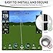 Golf Impact Screen with Upgraded Grommet Slings, 3D Air Mash Golf Simulator Impact Screen for Training, Golf Simulators Hitting Mat for Home, Indoor, Outdoor (9.8 ft x 9.8 ft (118'' x 118''))