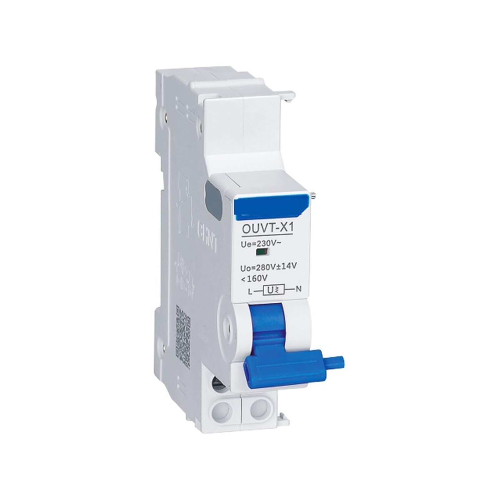 OUVT-X1/X3 Interruttore di sovratensione e sottotensione Ue: CA 230 V 240 V, 50 Hz Uvo: 280 V Ui: 500 V （35%～70%）Ue MCB(OUVT-X3)