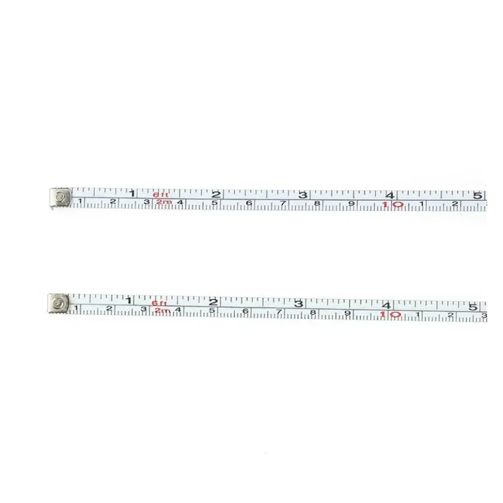 Cinta Metrica Mini llavero de cinta métrica de acero portátil de bolsillo, 2 unidades, 2 metros, sistema métrico e imperial