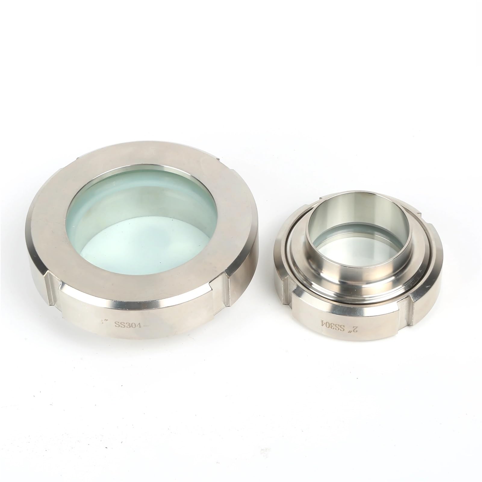 Sanitär-Schauglas SS304 Tank-Sichtglas 25MM-108MM Edelstahl SS304 Schauglas Schweißende Schauglas(OD108mm 1580g)