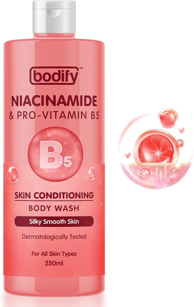 Niacinamide & Pro-Vitamin B5 Skin Conditioning Body Wash, 250 Ml | Silky Smooth Skin | Paraben Free | All Skin Types