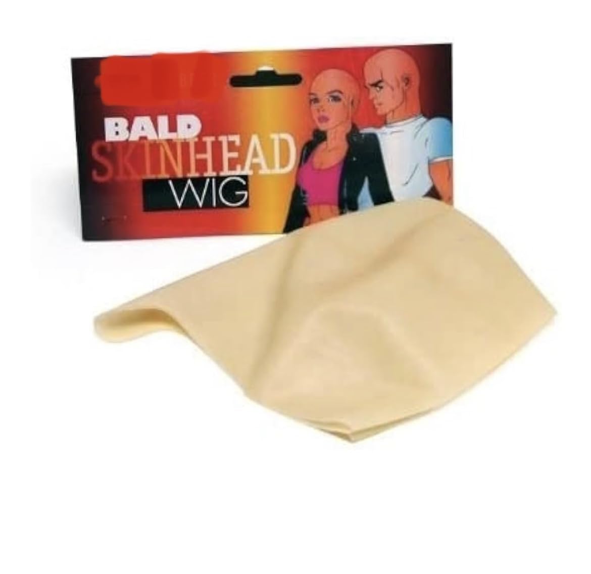 Gandhi ganja wig, bald wig,Sudama , taklu Chanakya ,takla,without hair patch, clean head patch,Bollywood bald , drama , theatre wig, Lycra cloth, Bald Cap Skinhead Flesh Skin Adult cloth Head Cap Prank Accessory/Taklu by AJI - Image 3 thumbnail