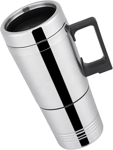 Hervidor eléctrico portátil para automóviles, caldera de agua para agua caliente, té y café en vehículo (para 10.1 fl oz de agua) (24 V)