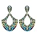 Pendientes,Colgante，Clip Hebilla de oreja，Aretes，Cuelgan，Personalidad Pegatina placa multicolor, azul minimalista, versión coreana, accesorios, exquisito, retro.