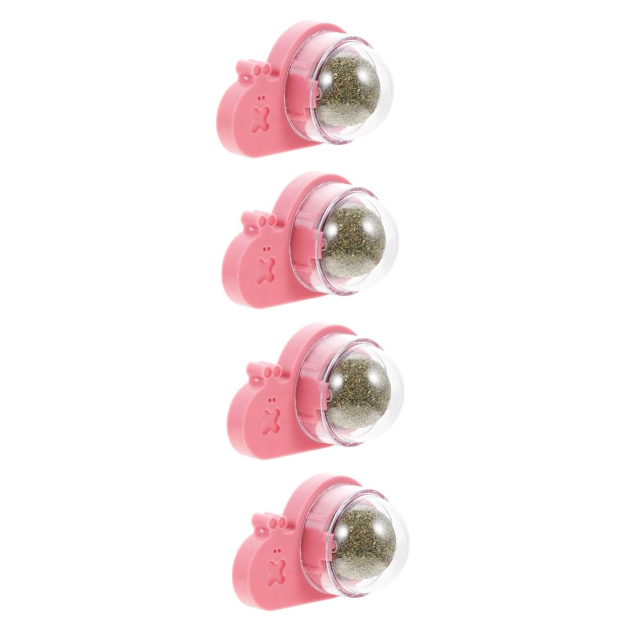 Kisangel 4piezas Pelota De Catnip para Gatos Interactiva Juguete para Mascotas Snack y Limpieza Pared para Gatos Pequeños y Gatitos