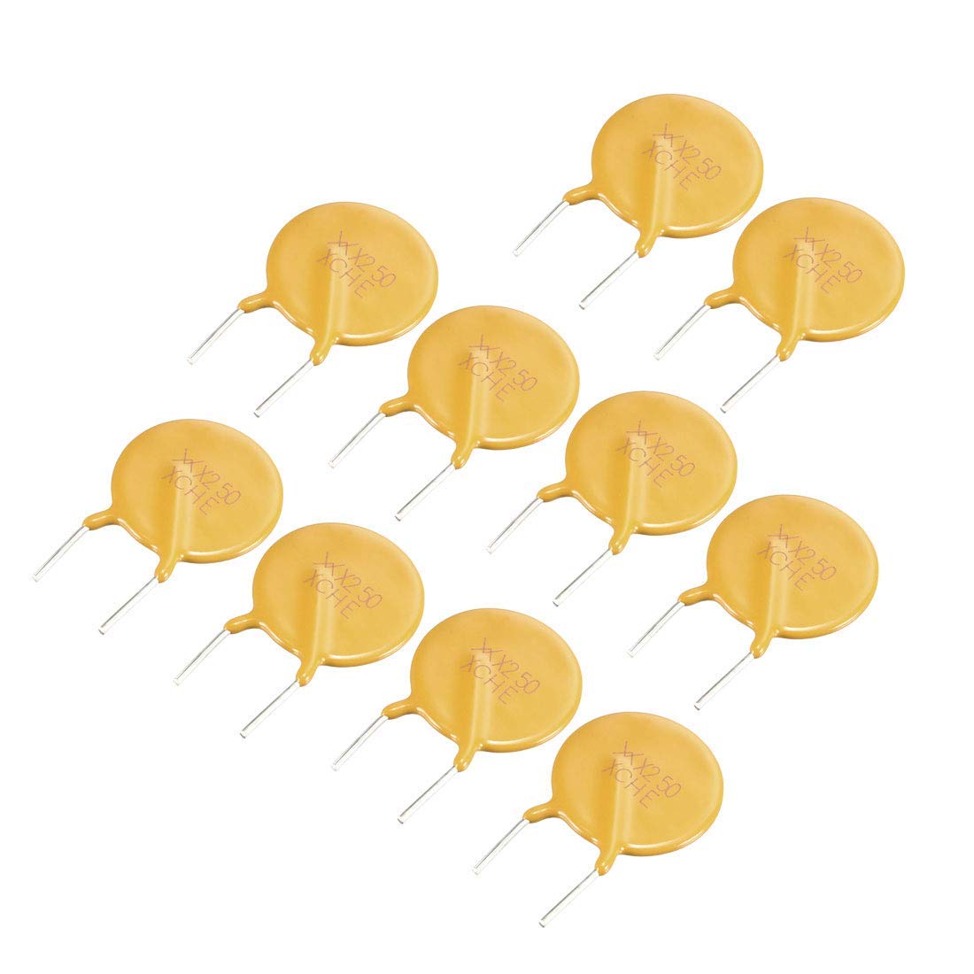 Amazon.co.jp: 72V 2.5Aリセット可能ヒューズラジアルリードPPTCポリ