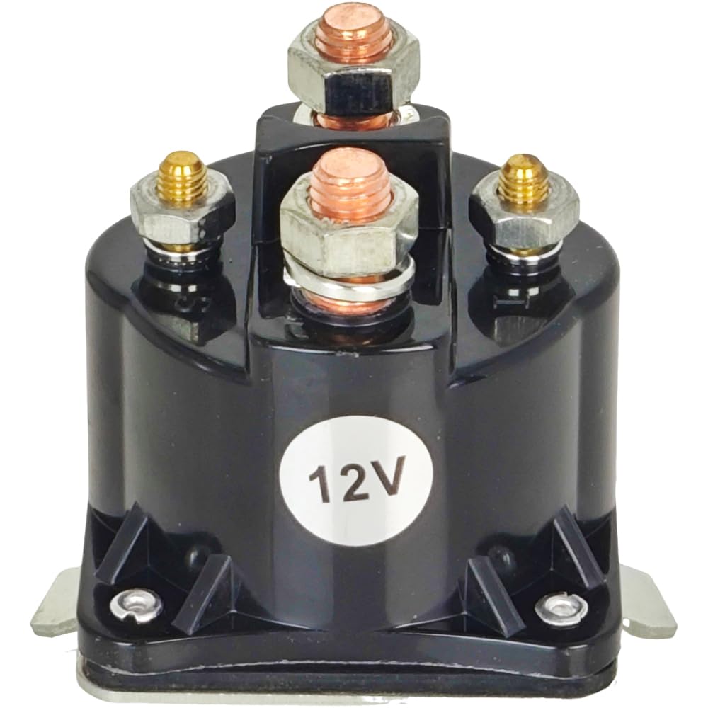 XYZIL 12V 4 Terminal 100A Dump Trailer Solenoid Relay SAZ4201GJ 391-2-C Intermittent Duty Compatible with Monarch Bucher 07522 190107 SAZ-4201ER Hydraulic Pump Motor