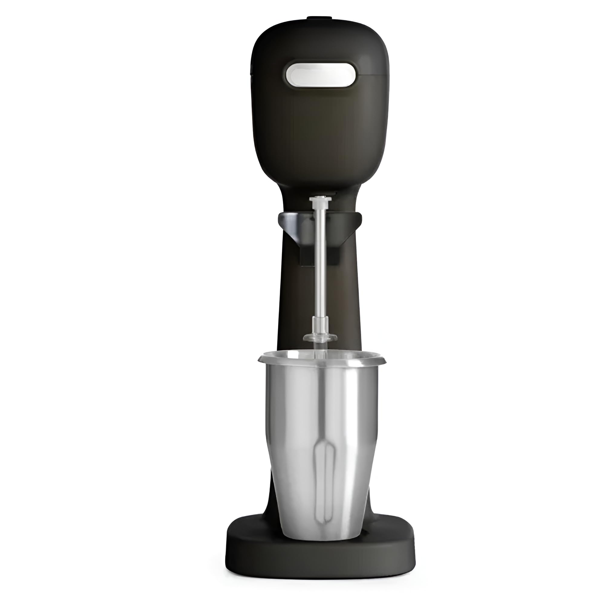 MBH Profesjonalny blender do smoothie i frappe, 400 W, mikser przemysłowy z kubkiem przemysłowym, w zestawie kubki ze stali nierdzewnej i poliwęglanu. (czarny)