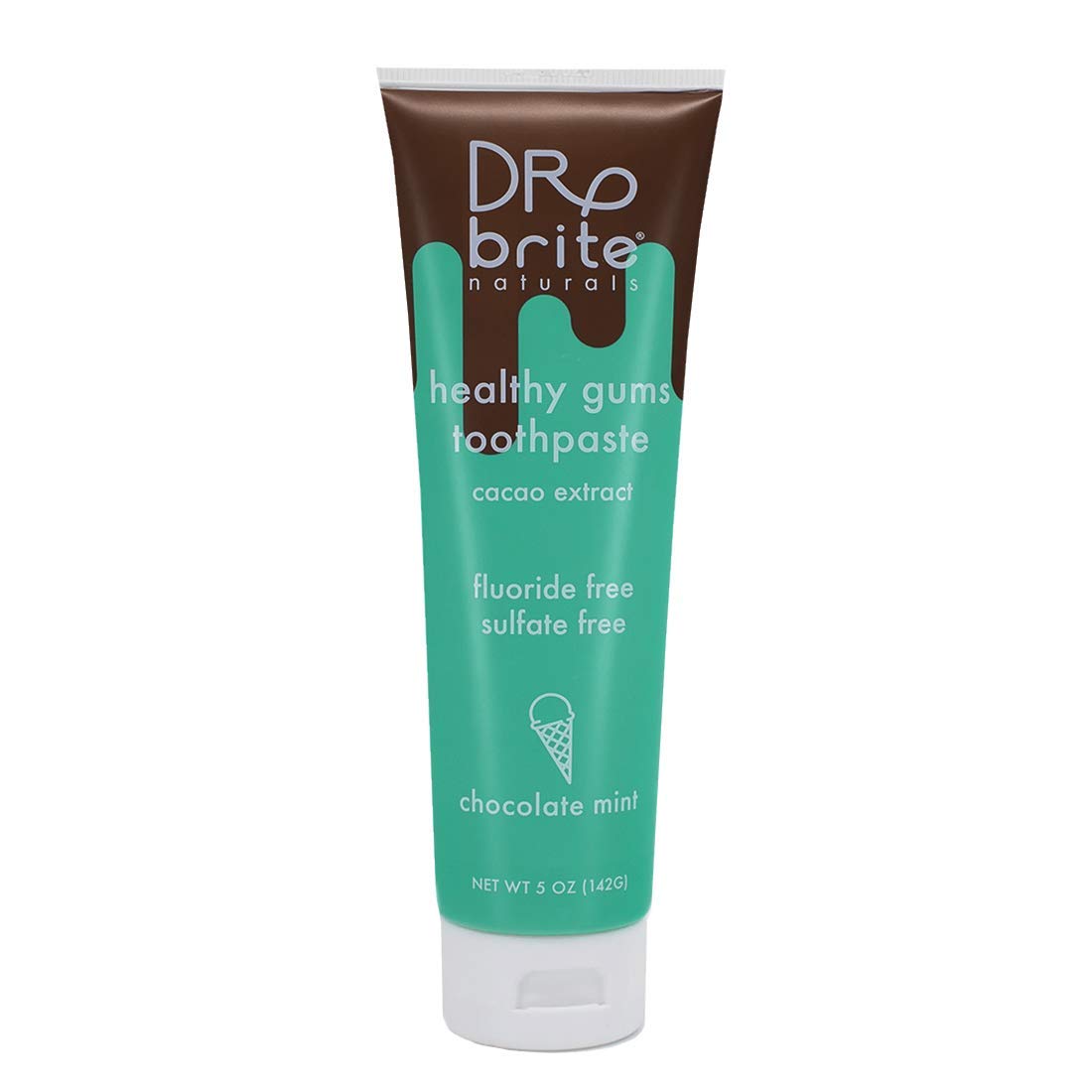 Dr. Brite Mint Chip Toothpaste | Whitening Mint Toothpaste with Natural Antioxidants | Fluoride Free, Using 100% Edible Ingredients | Safe to Swallow