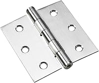 Vista 9 de Richelieu 820FBB Onward (Paquete de 2) Bisagra de embutir completa de 3 pulgadas (76 mm) para puerta interior, esquina cuadrada, acabado negro