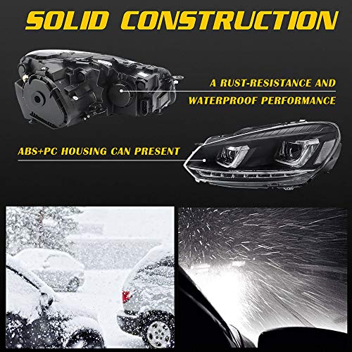 VLAND LED DRL Fari compatibili per Golf 6 Golf mk6...