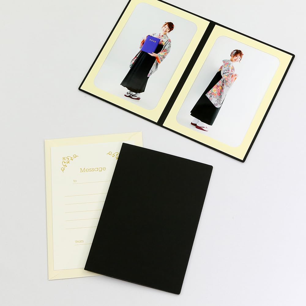 Amazon | 山田屋台紙店 無地表紙 写真台紙 はがきサイズ 2面タテ