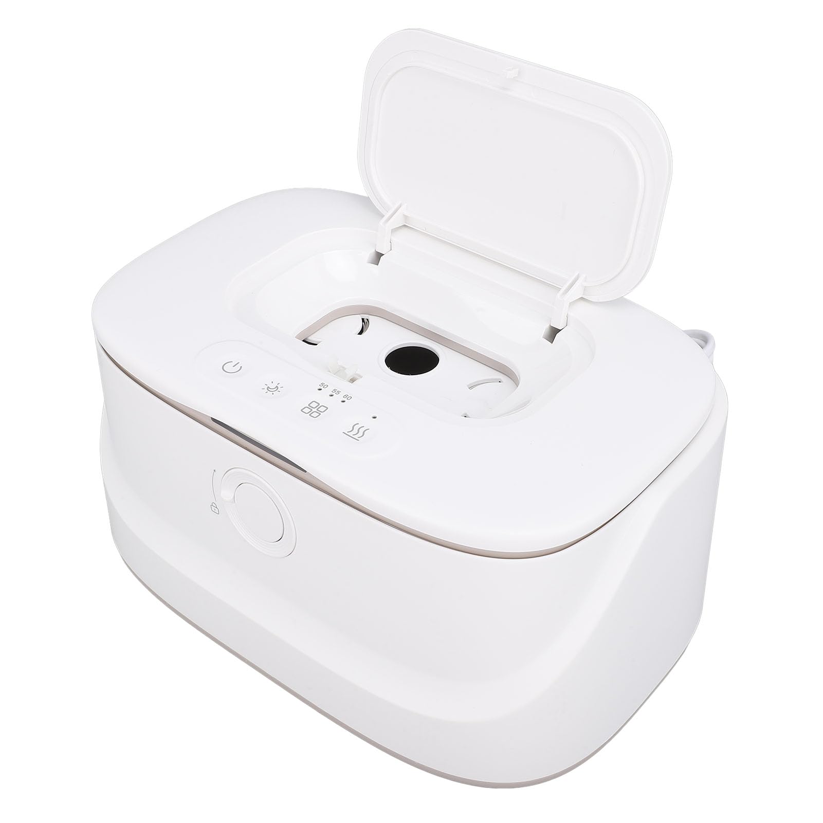 Chauffe-Lingettes pour bébé, Chauffe-Lingettes à Contrôle de Température Réglable et Distributeur de Lingettes Humides pour bébé, Chauffe-Lingettes à Couches de Grande capacité