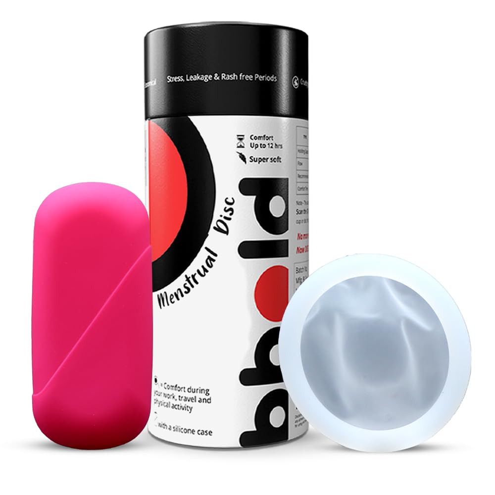 bbold Reusable Menstrual Disc for Women | 100% Medical Grade Silicone | Ultimate Comfort - Soft No Leakage | Protection Up to 12 Hours - Without Stem (Small, White)-image-39