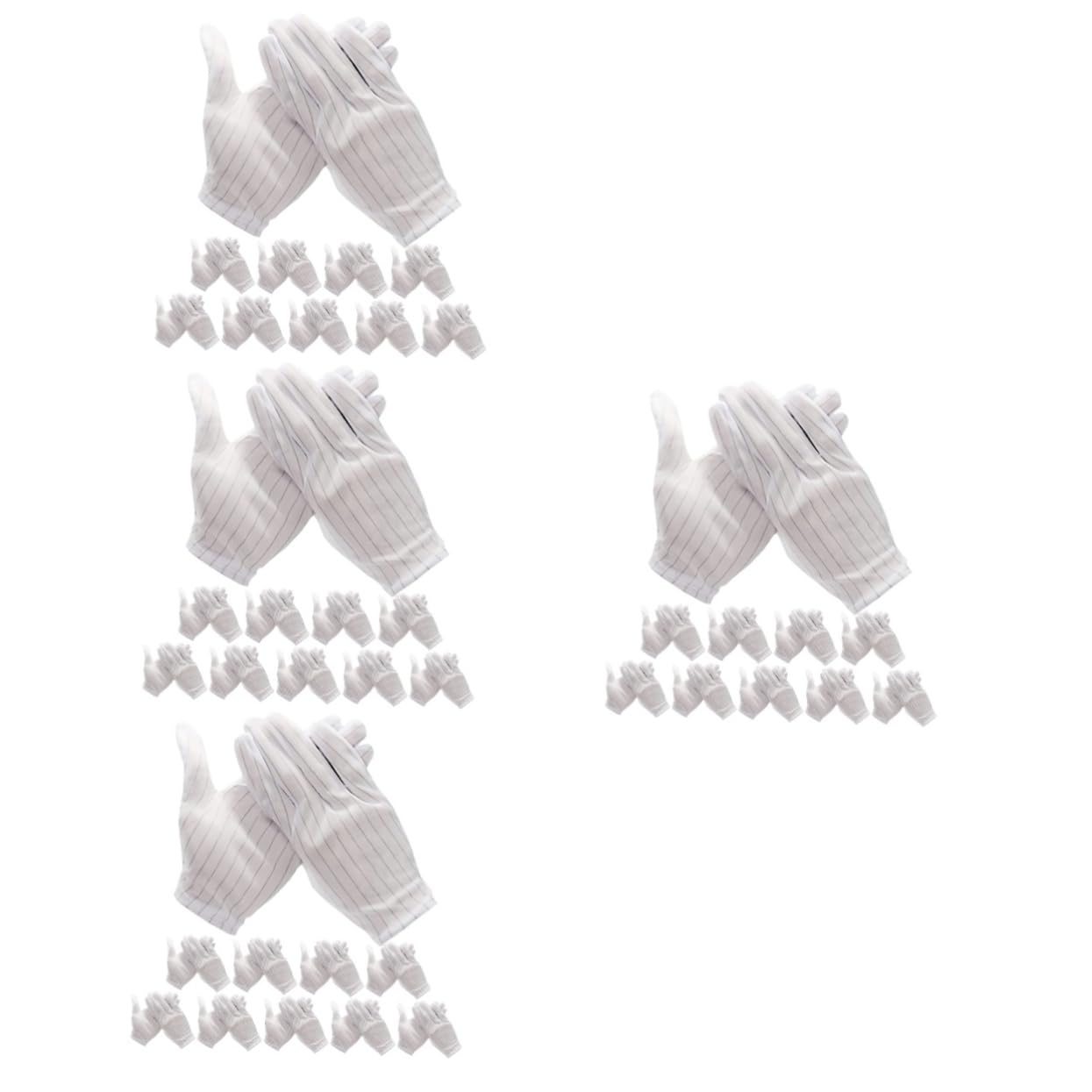 Uonlytech 4 Sätze Statische Arbeitsschutzhandschuhe Für Elektronikreparaturmechanikerhandschuhe Bequeme Passform Für Den Bau 10 Paar * 4