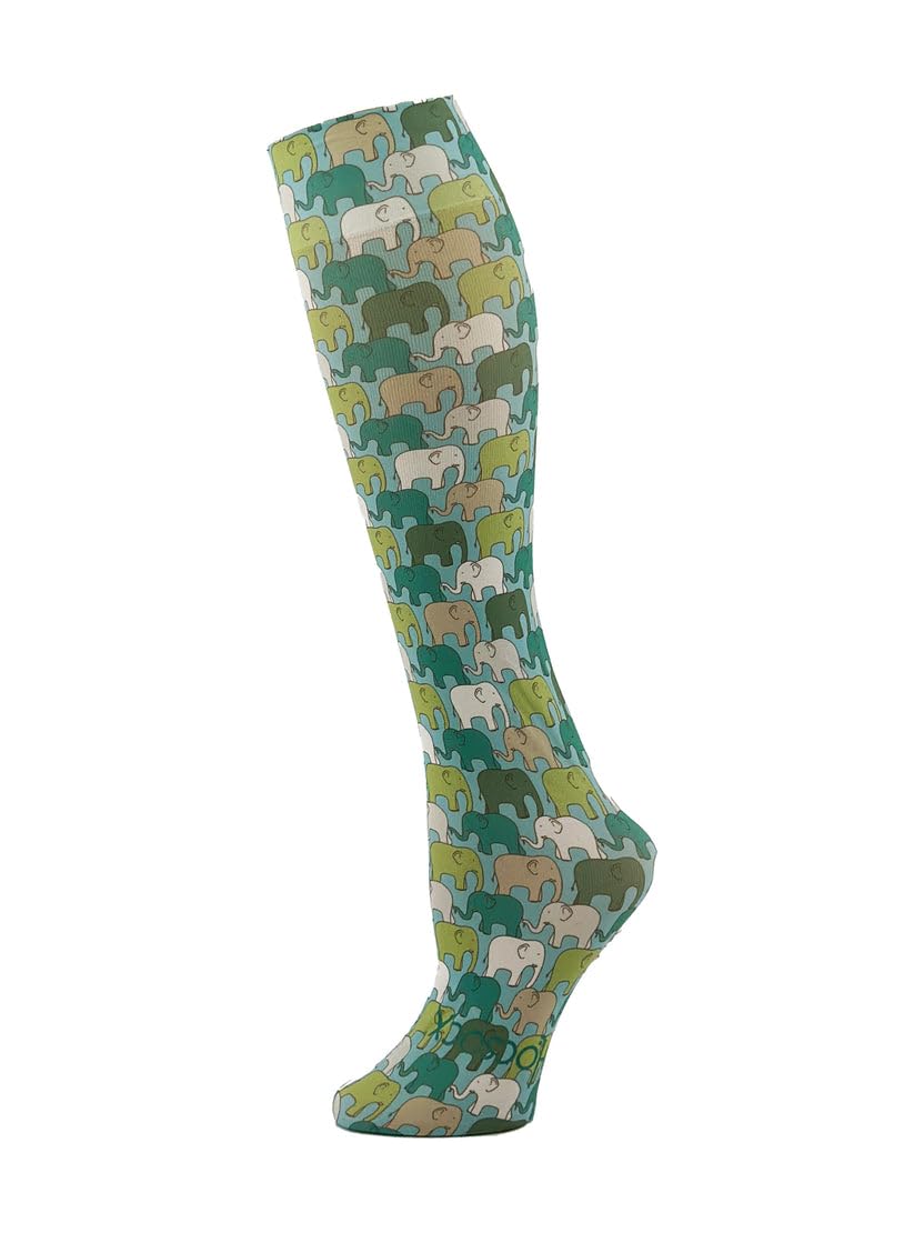 Hocsocx Elephant Lines Socks Performance Liner Moisture-Wicking Protection for Field Hockey, Ice Hockey, and Soccer