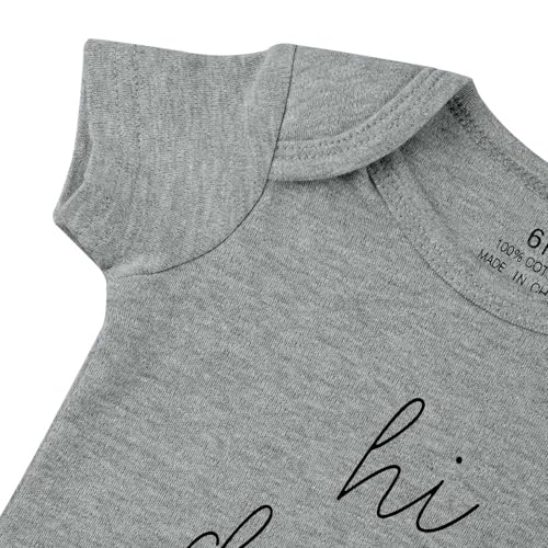 Image of Hi Daddy Bodysuit for Baby Hello Daddy Pregnancy Announcement for Husband I Love Daddys Baby Romper