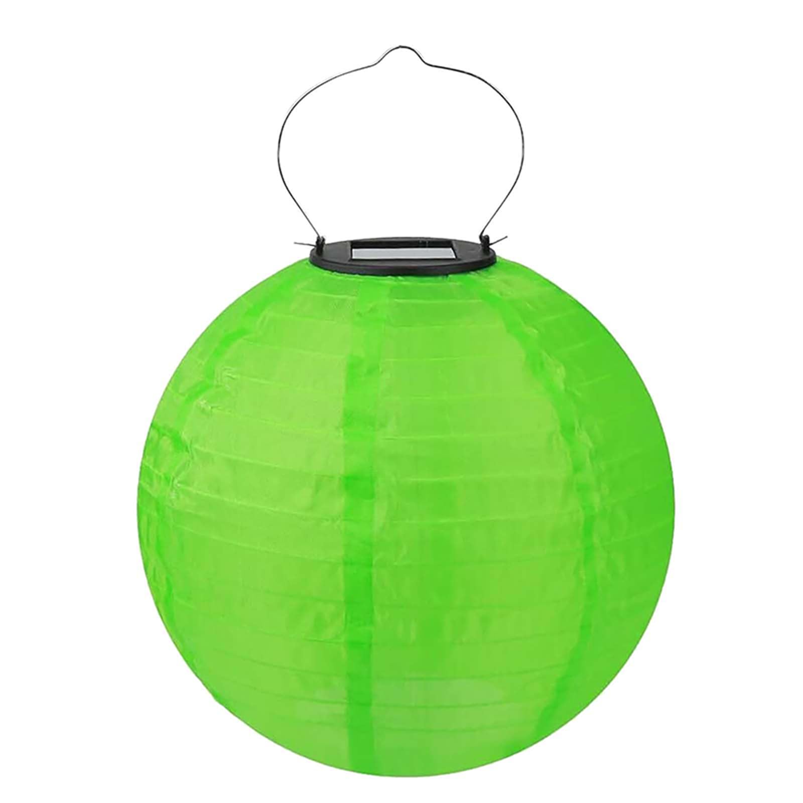 YAMSLAM 12 Inch Solar Powered Lanterns, Nylon Hanging Lanterns, LED Garden Decorative Light, Hanging Solar Santerns for Outdoor/Indoor