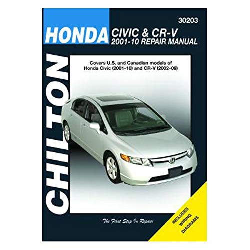 Honda Civic (2001-11) and CR-V (2002-11) Repair Manual (30203)      Automotive