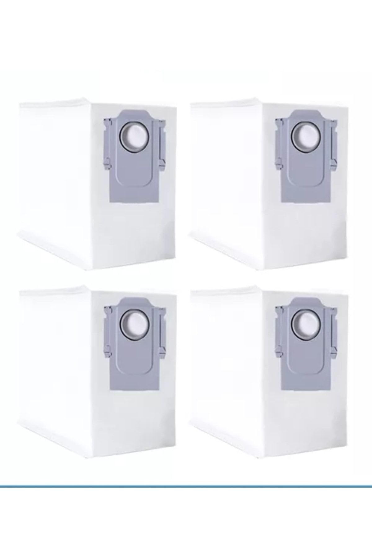 Lin Grup Roborock Q7 Max Ile Ile Uyumlu Toz Torbası 4 Adet
