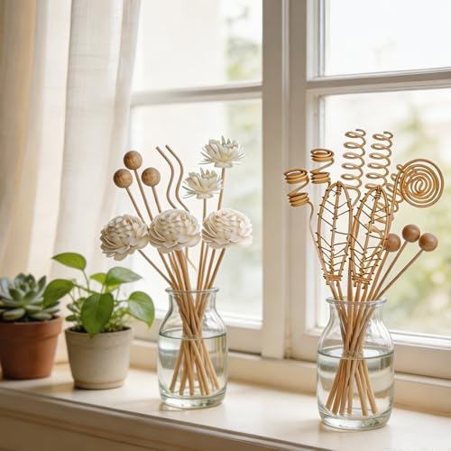 Set de 21 varillas decorativas para difusor de aroma miniatura 6
