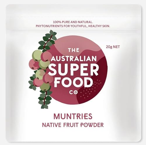 Australian Superfood Co. Freeze-Dried Muntries Powder – 20 g | Native Australian Superfood with Antioxidants & Bush-Food Flavor