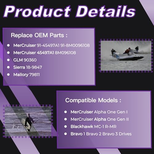 UanofCn 45497A1 Bellows Expander Tool for MerCruiser Sterndrive Alpha Gen I Gen II Bravo 1 2 3 Blackhawk MC-1 & R-MR 91-8M096108 Sierra 18-9847