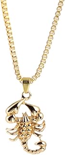Guangcailun Cadena exagerada Retro de aleación Collar de la Forma de escorpión Colgante Collar suéteres escorpión Collar Collar suéteres para los Hombres de Las Mujeres