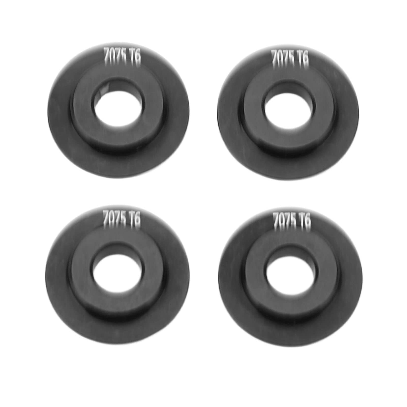 4 Pcs Wheel Rim Adapter Gasket Aluminum Alloy Sturdy Wheel Adapter for TRAXXAS UDR 1/7 RC Car (Black)