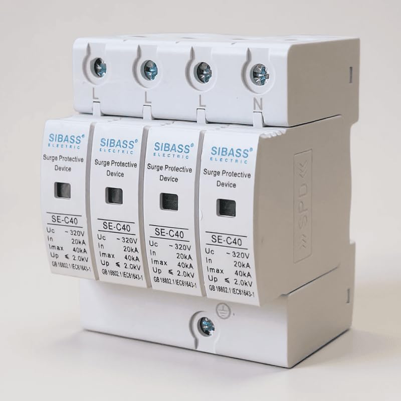 SIBASS AC SPD 3 Phase 4 Pole 320V Surge Protective Device (SPD Only)-image-5