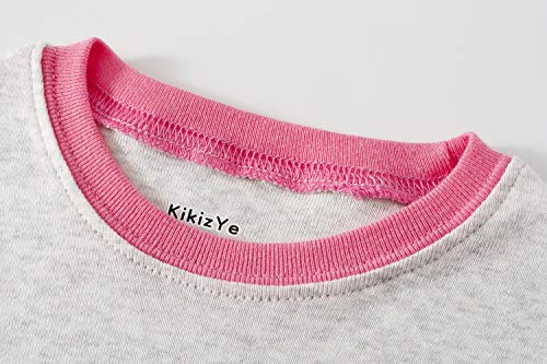 Kikizye Little Girls Cat Long Sleeve Pajama Sets 100% Cotton Pjs Toddler Size 4T #TOP4