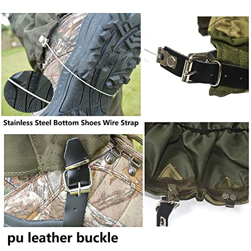 MKHFUW GuêTres De RandonnéE, 1 Paire 600d Oxford éPaissies Guetre Chasse, GuêTres ImperméAbles à La Neige Anti-Boue RéGlables Homme Femme GuêTres Enfnat pour l'escalade Le Voyage Le Camping - Image 6