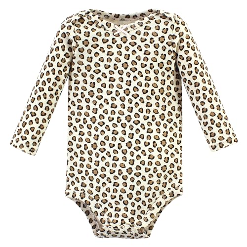 Image of Hudson Baby baby-boys Cotton Long-sleeve Bodysuits 5-pack