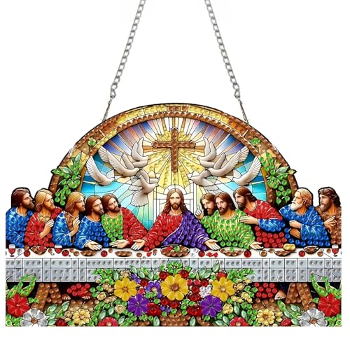 STGLCR Last Supper Diamond Art Pendant