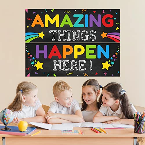 2 Pack Motivational Classroom Decorations, Class Banner Poster For Teachers, Bulletin Board Wall Decor For Preschool Elementary, Positive Inspirational Growth Mindset Banner For Students Educational #TOP6
