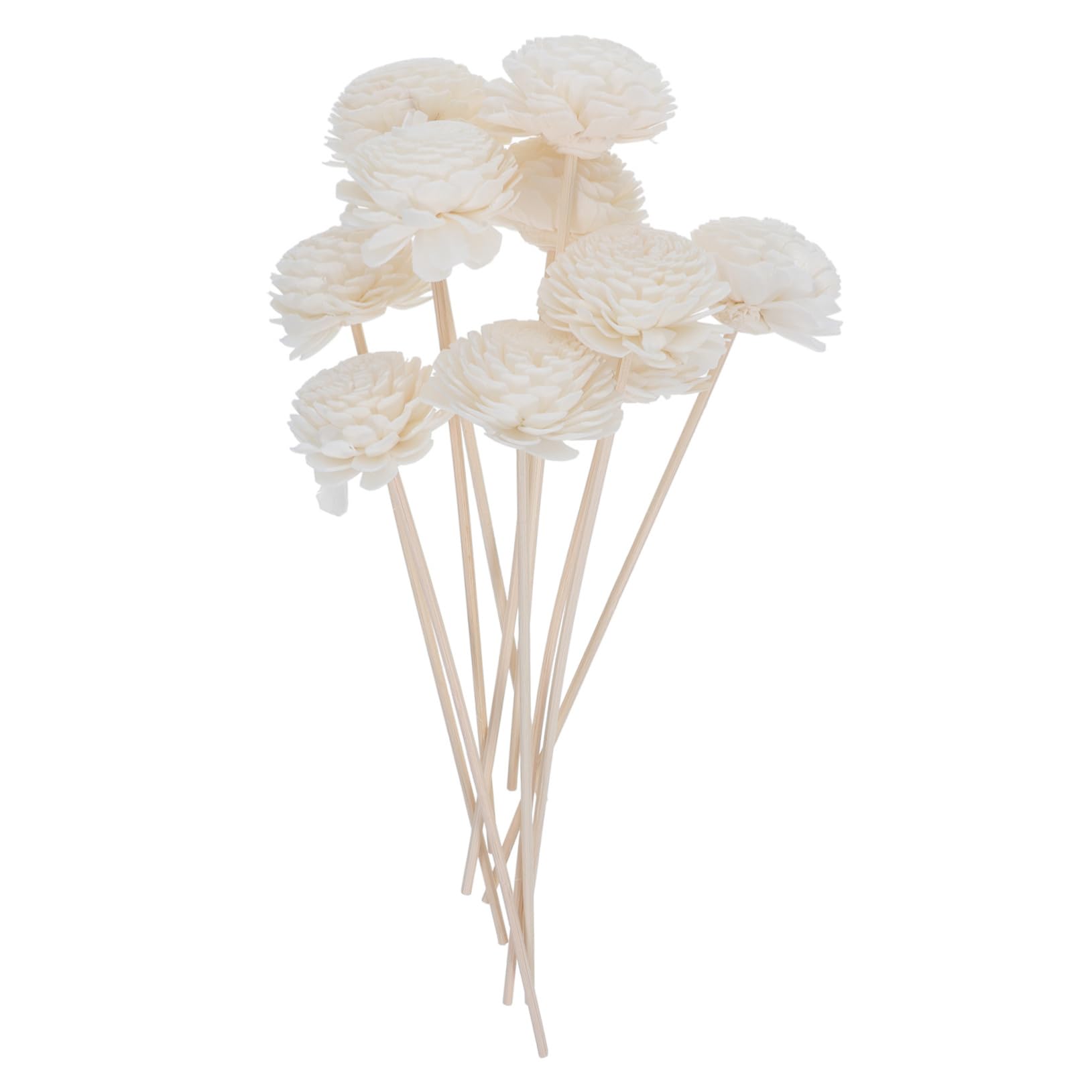 CALLARON 10 Pack Flower Diffuser Sticks Dried Reed Diffusers Essential Oil Replacement Rods Fragrance Bottles Room Aroma Sticks for Home Decor