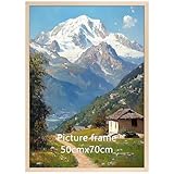 Photo Gallery eympeu cornice 50x70 color legno naturale, texture calda, cornice da parete in alluminio, 1 pezzo Photo Gallery eympeu cornice 50x70 color legno naturale, texture calda, cornice da parete in alluminio, 1 pezzo