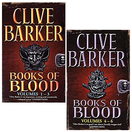 Books Of Blood Omnibus Vol (1-3) & (4-6) Collection 2 Books Set By Clive Barker